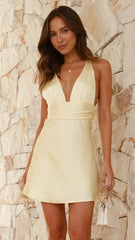 Cassida Mini Dress - Yellow