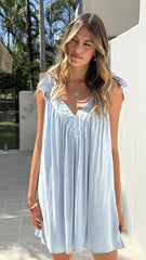 Lanna Mini Dress - Blue