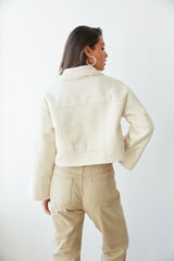 Lyndsey Sherpa Cropped Jacket