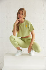 Be Happy Crop Tee